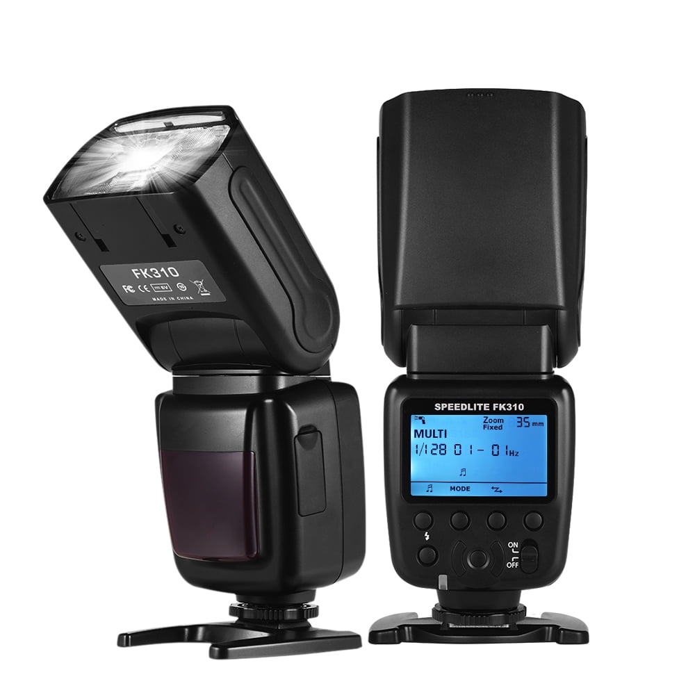 Universal Flash Light Speedlite GN33 LCD Display for DSLR Cameras