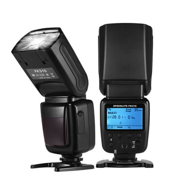 Universal Flash Light Speedlite GN33 LCD Display for DSLR Cameras