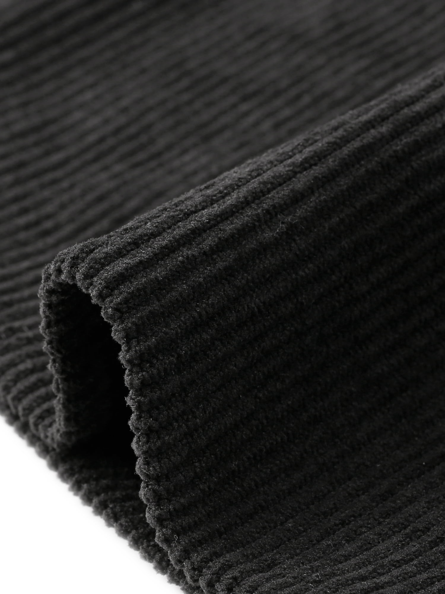 DARING DIVA Women's Plus Corduroy Plaid Long Sleeve Shacket 1X Black