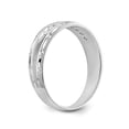 thumbnail image 6 of Solid 14k White Gold Engagement Trio Men's Wedding Band Ring Size 11 (.09 cttw.), 6 of 8