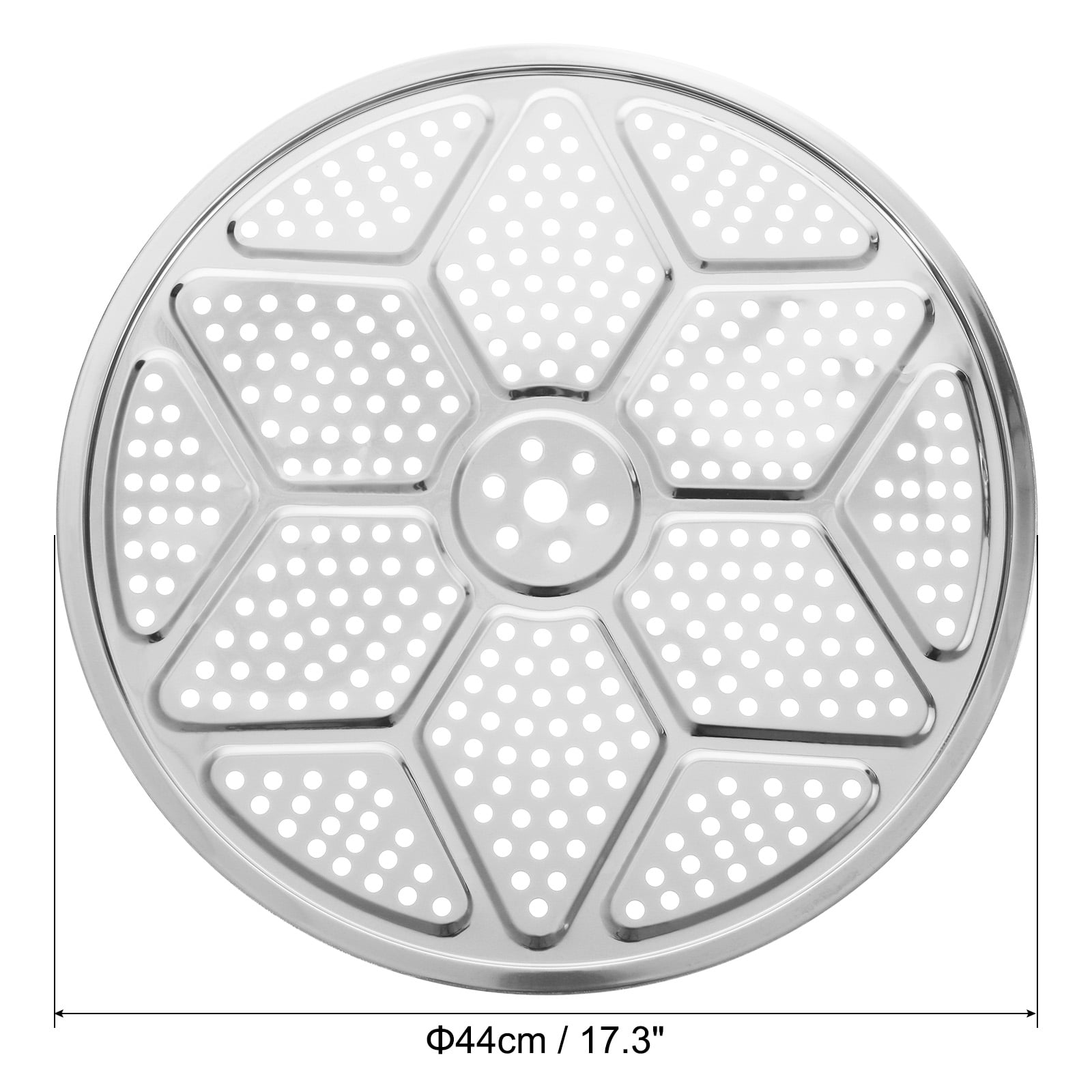 Unique Bargains Stainless Steel Steamer Rack Pot Steaming Tray for Pressure Cooker 17.3"