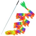 thumbnail image 1 of FUTUREORYY 1 Set Decorative Dance Ribbon Multi-Colored Chinese Dragon Ribbon For Kids Dancing Props 59x6x6In, 1 of 8