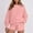01 Pink, variant on Fewfanhot 2 Piece Sets for Women Sweatsuit Casual Long Sleeve Pullover and Shorts Sets Travel Tracksuit