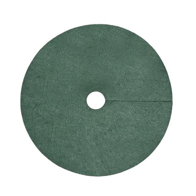 Maoww 10 Pieces Tree Weeding Barrier Mats Tree Protector Mats for Landscaping Tree Diameter 27cm Dark Green Diameter 42cm
