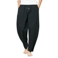 thumbnail image 3 of Vedolay Sweatpants with Pockets Men Relaxed Fit Casual Cargo Work Pants Black,L, 3 of 3