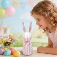 thumbnail image 6 of YIKA Easter Striped Ornament Features Bow Stands Tall And Straight Easter Artificial Bunny Home Garden Decor, 6 of 6