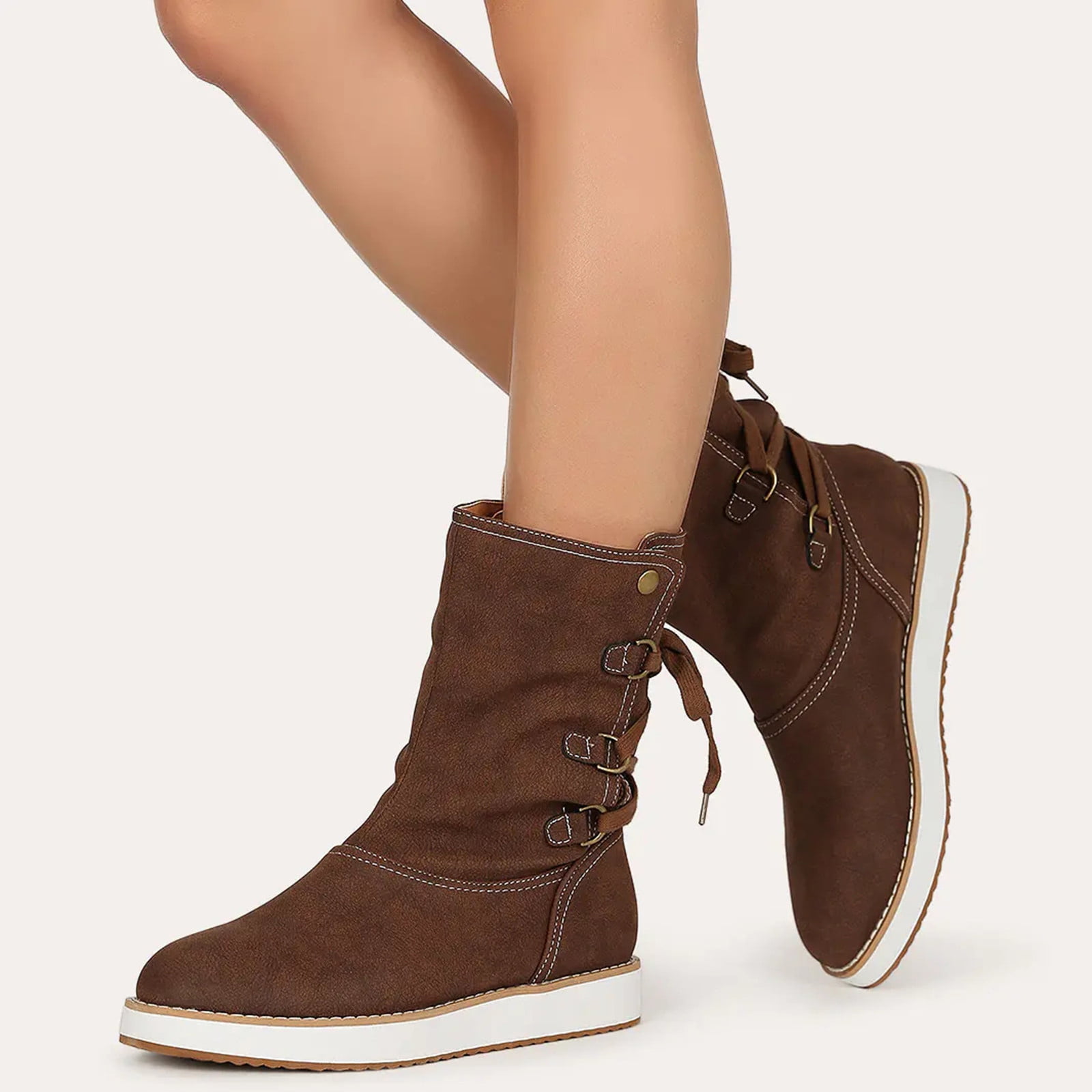 plus size snow boots extra wide calf