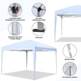 thumbnail image 5 of Ainfox 10x10 ft Pop Up Canopy Tent with 4 Weighted Bags, Instant Outdoor Shade Shelter with Portable Carrying Bag, Waterproof UV Protection Gazebo for Events, Parties and Beach,White, 5 of 6
