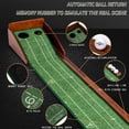 thumbnail image 2 of Alfombra de práctica de golf YOUCZON con devolución automática de la pelota en interiores, 2 of 7