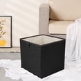 thumbnail image 5 of REGALWOVEN Storage Cube, Fabric Storage Bin for Shelves Closet, Set of 3 Collapsible Storage Baskets for Organizing Clothes Books Black 13*13*13in, 5 of 6