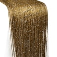 thumbnail image 4 of Yipa Sheer String Curtains Beads Thread Curtains Panels Glitter Tassel Window Drape Room Divider Fringe String Door Curtain, 4 of 6