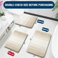 thumbnail image 3 of Bathroom Rugs Sets 3 Piece, Soft Absorbent Microfiber Bath Mats and U-Shaped Contour Toilet Rug, Machine Wash Dry, Plush Shaggy Bath Mat Set for Bathroom, 3 of 9