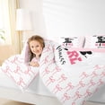 thumbnail image 4 of Feelyou Women Lift Heavy Full Size Comforter Sets, Bowknot Ribbon Bedding Sets, 3pcs, 4 of 8
