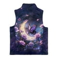 thumbnail image 5 of Pzuqiu Butterfly Girls Zip Up Sleeveless Vest Warm Vest Clothes Winter Lightweight Sleeveless Fleece Jacket with Pocket Fashion Fall Outerwear Versatile for Everyday Wear, 5 of 7