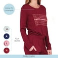 thumbnail image 4 of Hello Mello Best Day Ever Lounge Sweater Long Sleeve Pajama Top, Hello Sunshine (Women's), 4 of 9