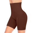 thumbnail image 1 of Pantalones cortos Shapewear Werena Tummy Control de cintura alta, color marrón, 1 of 6