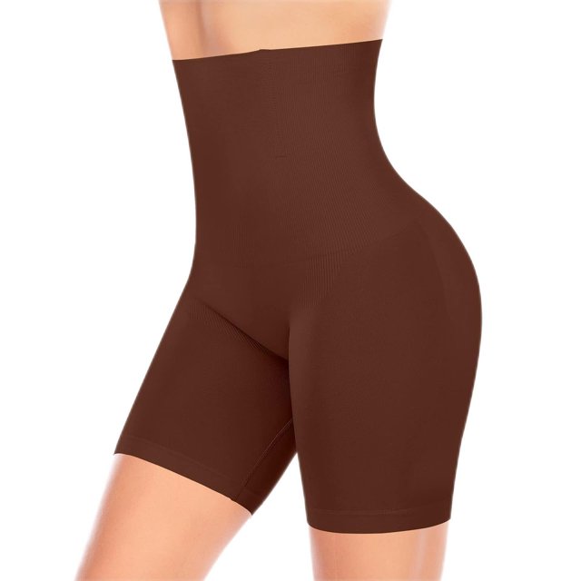 Pantalones cortos Shapewear Werena Tummy Control de cintura alta, color marrón