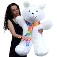 thumbnail image 1 of Happy Birthday Giant Teddy Bear 36 Inches Soft, Happy Birthday Neck Ribbon, Made in USA, 1 of 12