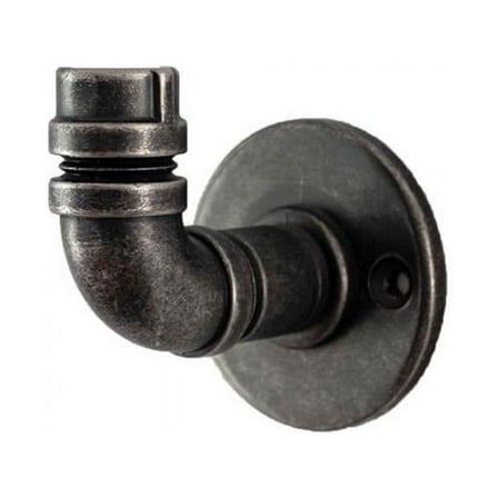 Belwith BWS077188 BNV 2.5 in. Pipline Single Long Hook, Black Nickel Vibed