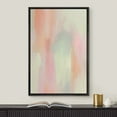 thumbnail image 2 of IDEA4WALL Framed Canvas Print Pink Green Pastel Paint Stroke Collage Geometric Abstract Wall Art Modern Artwork Decor Minimalism Relax/Zen for Living Room, Bedroom - Black 16"x24", 2 of 5