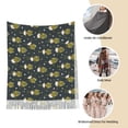 thumbnail image 6 of Cauagu Ballerina Frogs Print Women Wrap Shawl tassels Scarves Retro Scarf 77.6"X28.3", 6 of 8