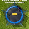 thumbnail image 4 of Mersco 14ft Trampoline PLAY Heavy Duty Outdoor Trampoline for Kids, Backyard Trampoline with Safety Enclosure Net , Basketball Hoop and Ladder for Family Fun,Safe Internal Net Design, 4 of 12