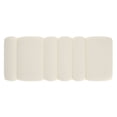 thumbnail image 6 of WHI Contemporary Boucle Fabric Large Ottoman Bench Ivory, 6 of 6