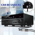 thumbnail image 4 of Bluelans 2 Rca macho a 1 Cable adaptador divisor hembra/cable dividido de Audio para subwoofer, 4 of 5