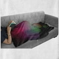 thumbnail image 6 of Aurora Borealis Soft Flannel Fleece Blanket, Northern Natural Occurrence Colorful Weather in Mountain Region Antarctic, Cozy Plush for Indoor and Outdoor Use, 60" x 80", Multicolor, by Ambesonne, 6 of 6