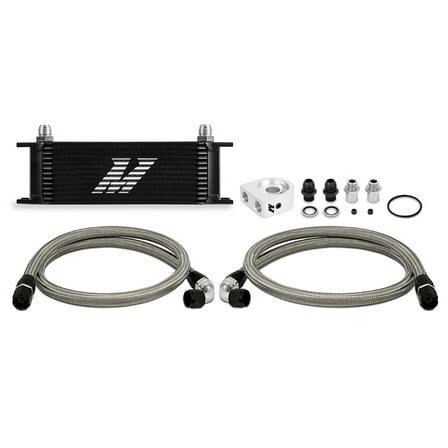 Mishimoto Universal Oil Cooler Kit, 13-Row, Black