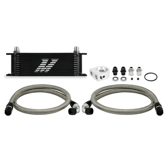 Mishimoto Universal Oil Cooler Kit, 13-Row, Black