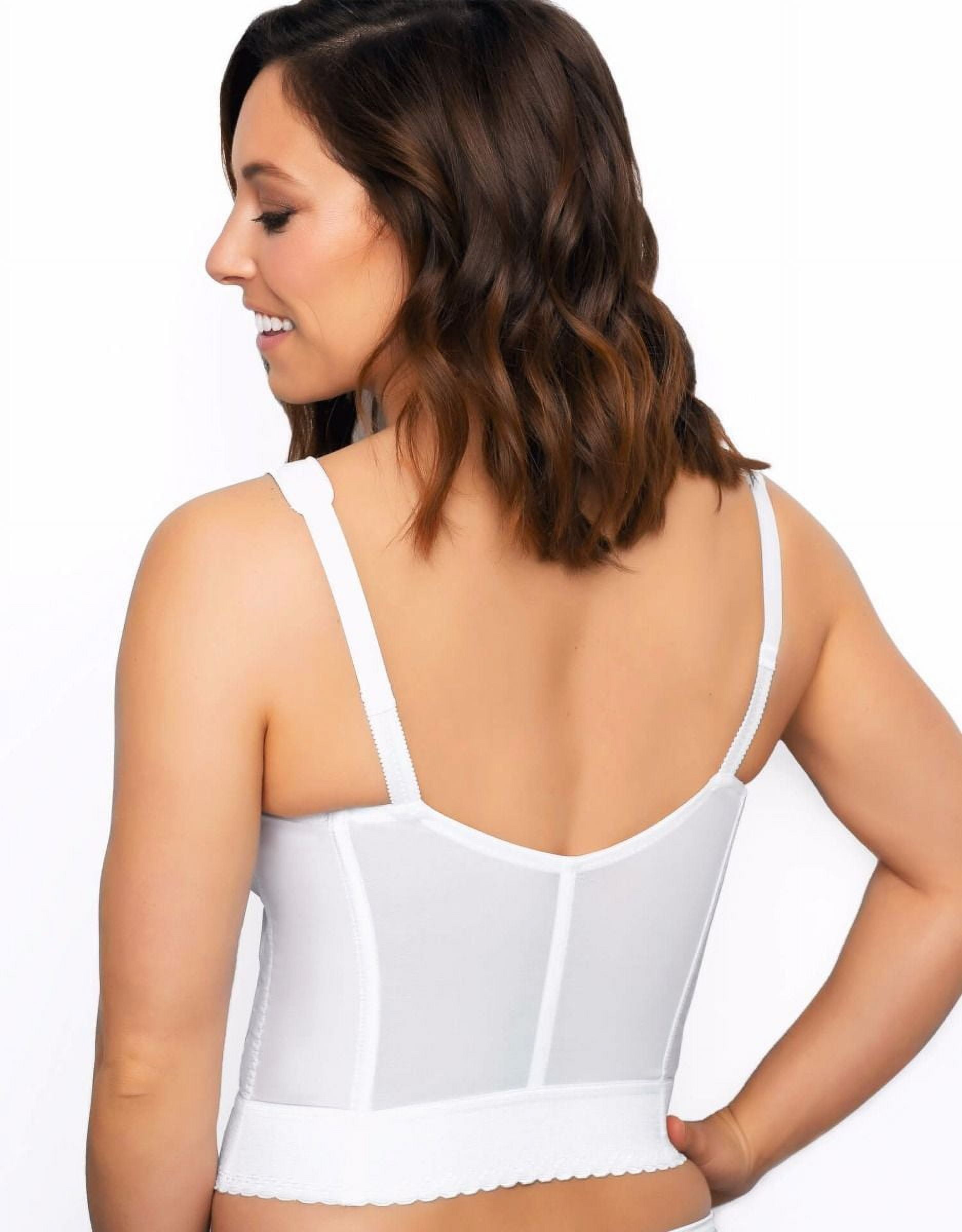 Exquisite Form 5107530 Fully® Slimming Wireless Back & Posture Support Longline Bra with Front Closure