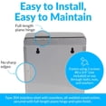 thumbnail image 3 of Bobrick Sanitary Napkin Disposal Wall Mounted Stainless Steel Flip Top Receptacle for Public Restrooms, 1-Piece Design with 1 Gallon Waste Capacity (Model B-270), 3 of 4