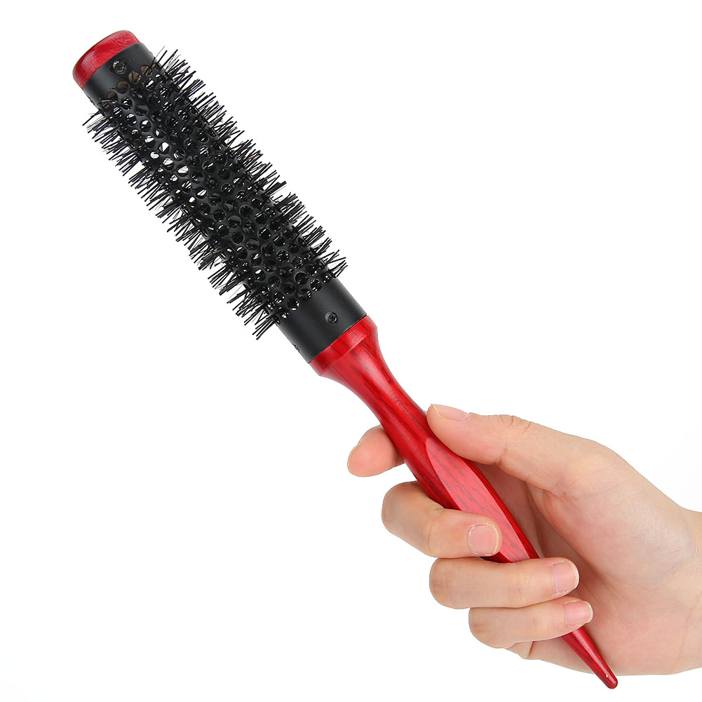 Round Styling Hair Brush, Mini Roller Hair Brush, Nylon Bristles Roller Comb Hair Styling Brush
