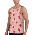 thumbnail image 2 of Xecao Cute Strawberry C Men's Tank Top Workout Quick Dry Sleeveless Gym Jogging Muscle Shirts Summer Swim Beach Tops, 2 of 9