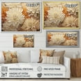 thumbnail image 4 of Designart "Blooming Mums In Beige And Gold Minimalism" Mums Canvas Art Print, 4 of 7