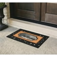thumbnail image 2 of A1HC Natural Coir and Rubber Welcome Door Mat, 23" x 38" Durable Doormat for Indoor Outdoor Entrance, Heavy Duty, Easy to Clean, Black Floral, 2 of 6