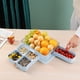 thumbnail image 5 of Ganfancp Caja de Fruta Giratoria Desmontable Cajón de Doble Compartimento Organizador de Fruta Platos de Fruta Seca Platos de Fruta de Calidad Alimentaria para El Hogar Ofertas Del Día Liquidación 1*, 5 of 6
