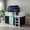 Blue, variant on Demi Bonn Loft Bed Twin Size, Solid Wood Low Loft Bed with Tower Tent and 3 Storage Pockets, Modern Wooden Bed Frame, Blue