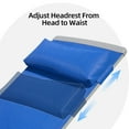 thumbnail image 6 of Domi Outdoor Living 3-Piece Adjustable Pool Lounge Set, Steel Textilene Sunbathing Chairs with Headrest (2 Blue Chairs W/Table), 6 of 7
