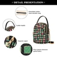 thumbnail image 4 of FORMRS Crossbody Bag for Women Quilted Travel Shoulder Cell Phone Purse with Chain Strap Handbag, Green Block Pattern, 4 of 7