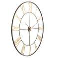 thumbnail image 3 of Aspire Home Accents Gold Brass Analog Bedford 40 in. Round Metal Wall Clock, 3 of 8