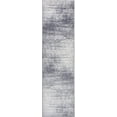thumbnail image 2 of Florida Collection Distressed Modern Abstract Polypropylene Indoor Area Runner Rug (Grey, 2' x 7'), 2 of 4