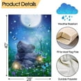 thumbnail image 3 of Fantasy Scenery with Stones Lamps Flowers Trees Moon and Butterflies Garden Flag 28 x 40 Inch Small Vertical Double Sided Seasonal Decoration Outside Decor for House Home Yard, 3 of 4