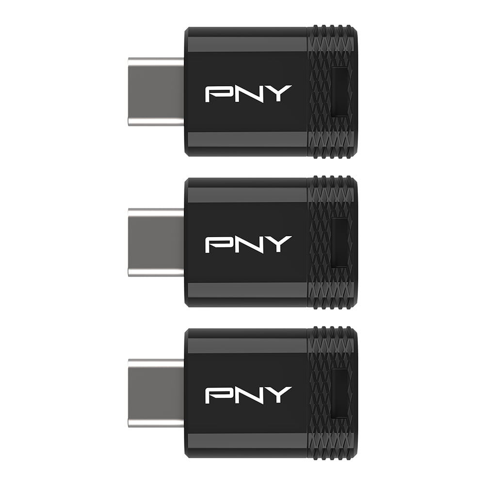 64GB PNY Elite-X Fit Type-C USB 3.2 Flash Drive – Up to 200MB/s Read, Advanced Performance, Convenient Portable Data Storage, Ultra Compact Fit Design, Type-C Connector, 3-Pack