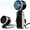 Black, variant on otnbgsr Portable Mini Fan 2026, Handheld Rechargeable Fan with 5 Speeds, LED Display, Foldable Design for Desk Travel Outdoor Neck Use
