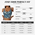 thumbnail image 5 of Bixox Women's Anchors Pattern Fitness Navel Tank Top U-Back Yoga Tank Top Sweatshirt Sports Bra, 5 of 7
