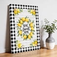 thumbnail image 3 of Canvas Wall Art Country Vintage Farm Canvas Art Print Fruit Yellow Lemon Wood Grain Pictures Wall Decor for Living Room Bedroom Artwork Decorations Stretched Framed Ready to Hang 8"x10", 3 of 9