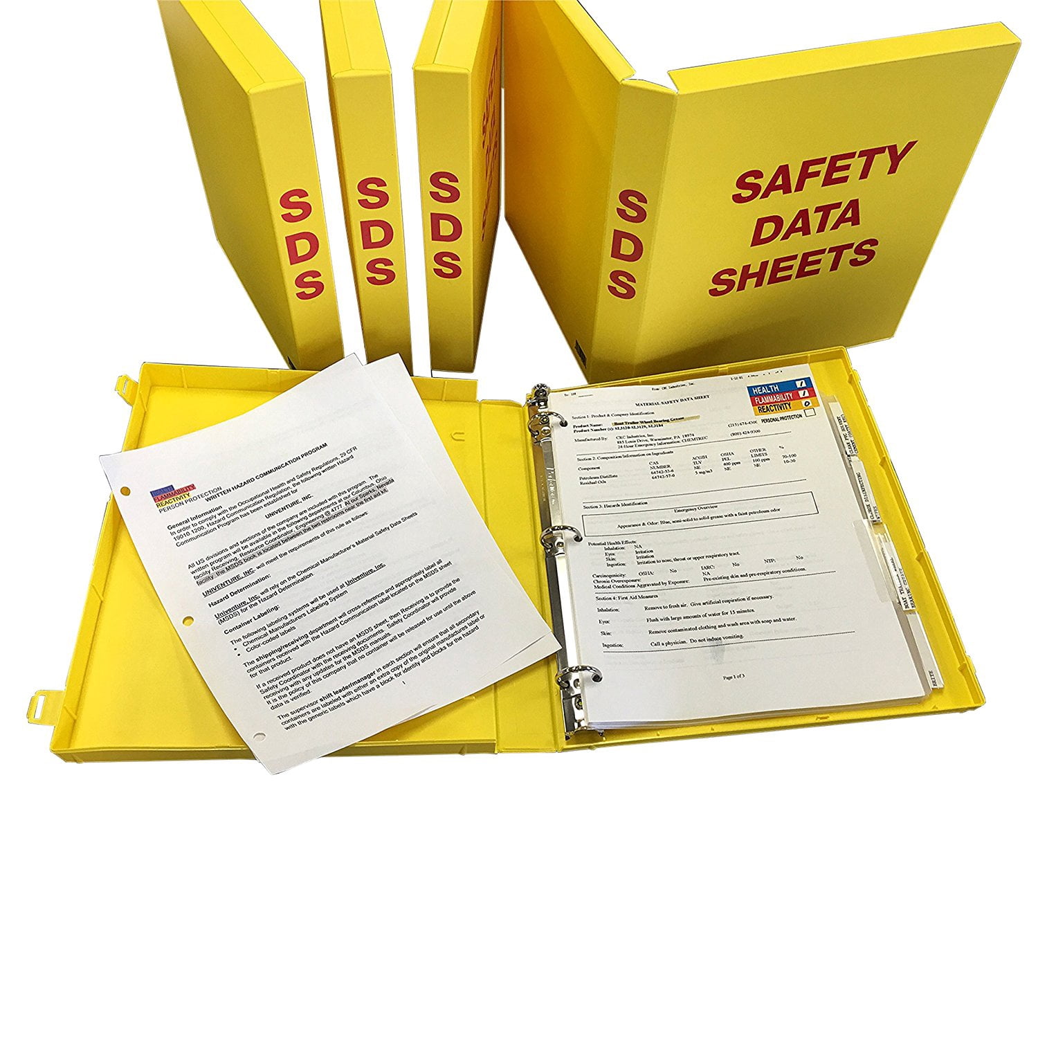 SDS Case Binder Kit - 1.5'' spine with metal rings and 20 Page Protectors