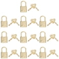 thumbnail image 5 of KAKOWELY 10Pcs Alloy Padlocks Suitcase Small Locks Simple Notebook Safety Locks (Golden),1.18"X0.67"X0.28", 5 of 5